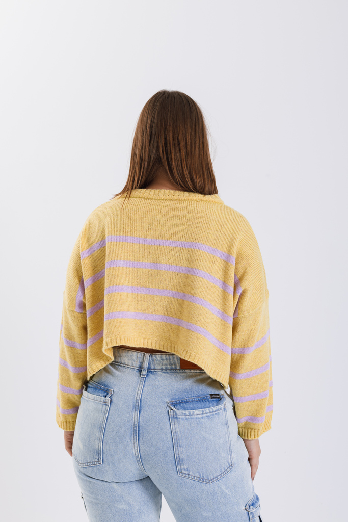 Suéter Crop Top RAYADO - Image 3