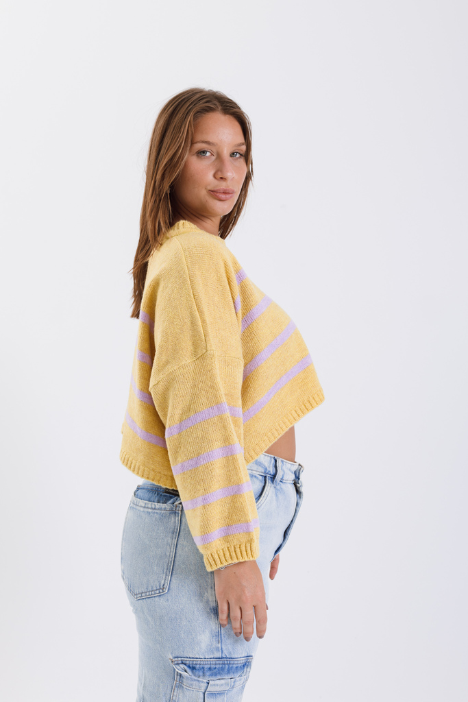 Suéter Crop Top RAYADO - Image 2