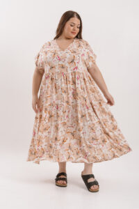 Alternative view of Vestido ALHELI FLOREADO