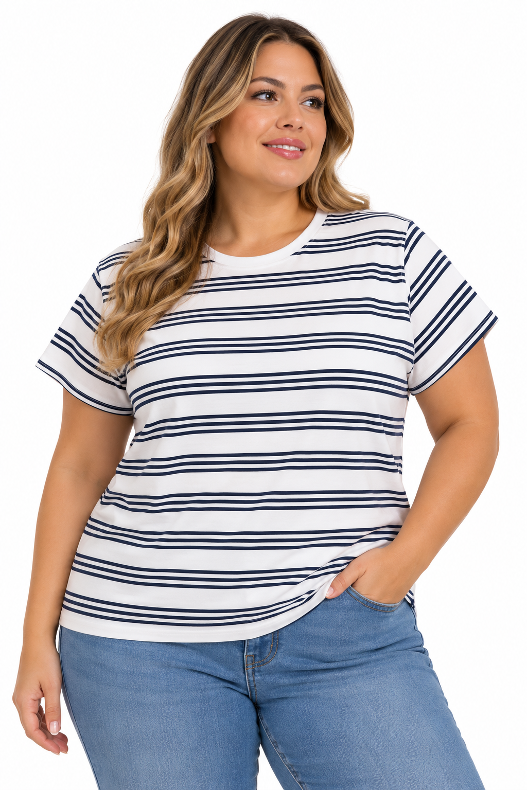 Remera básica RAYADA